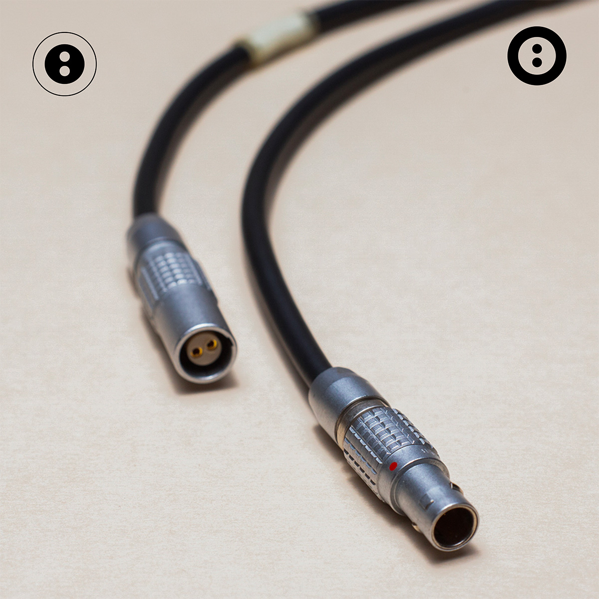 Câble d'alimentation Lemo 2M Lemo 2F Lemo 2M - 60 cm