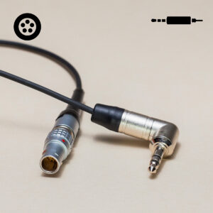 Câble Timecode Lemo 5 Mini Jack TC OUT - 30 cm